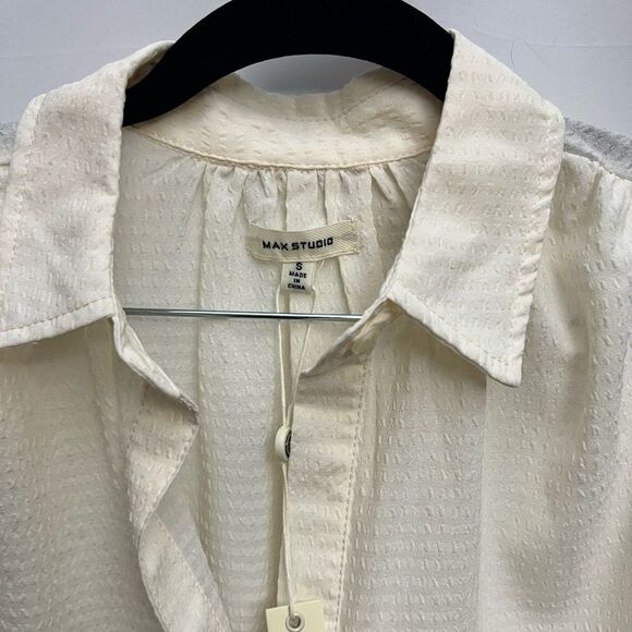 Max Studio Blouse Ivory - Picture 4 of 7